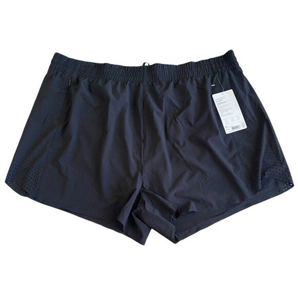 Athleta Hustle 3" Shorts Black Size 2X Lightweight Stretch Breathable Running NW - Picture 1 of 6